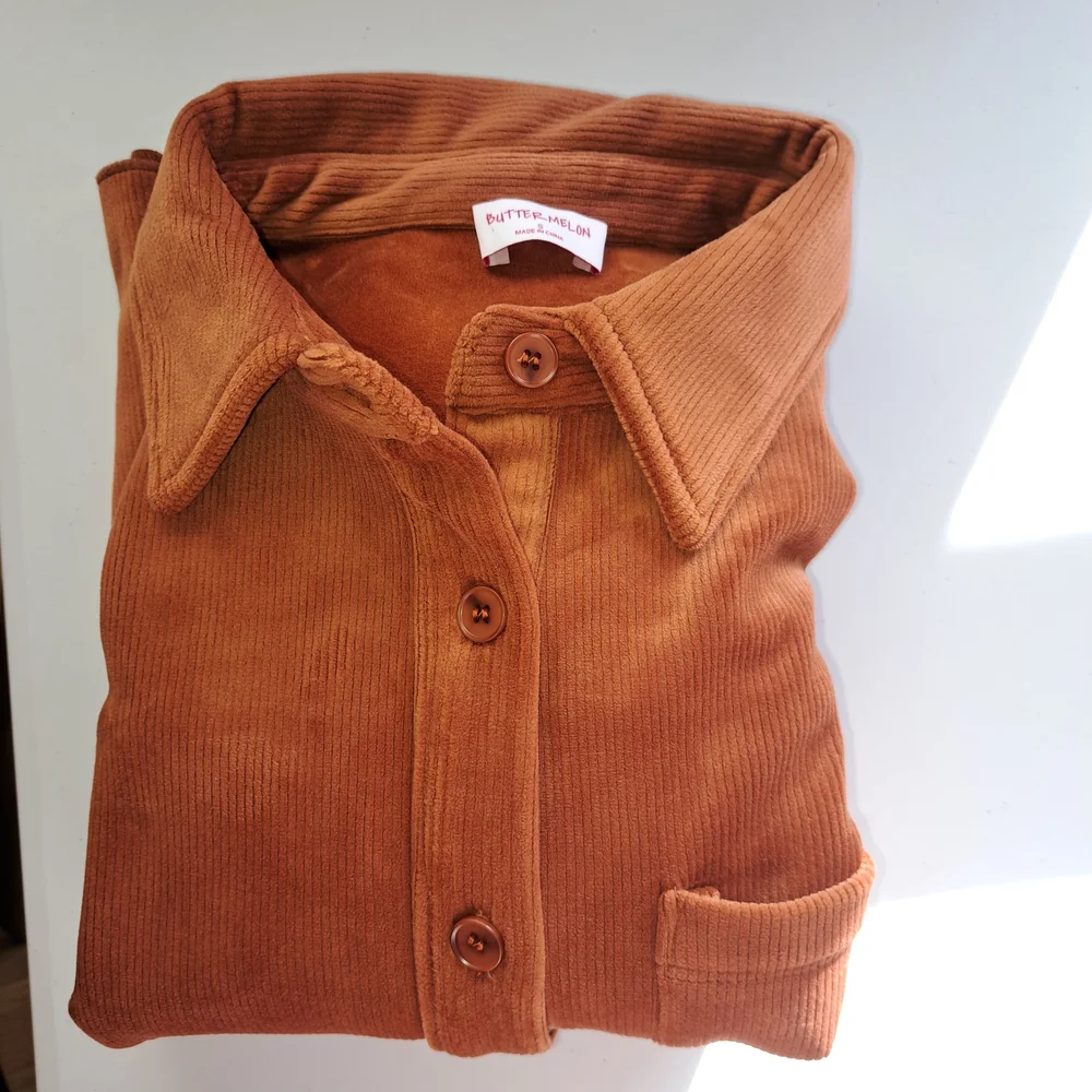 Sz S Women's Corduroy Button-Up Shirt Jacket Shacket Super Soft - Picture 11 of 11